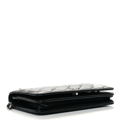 Chanel Lambskin Quilted All About Chanel Wallet On Chain WOC Black 4 of 11