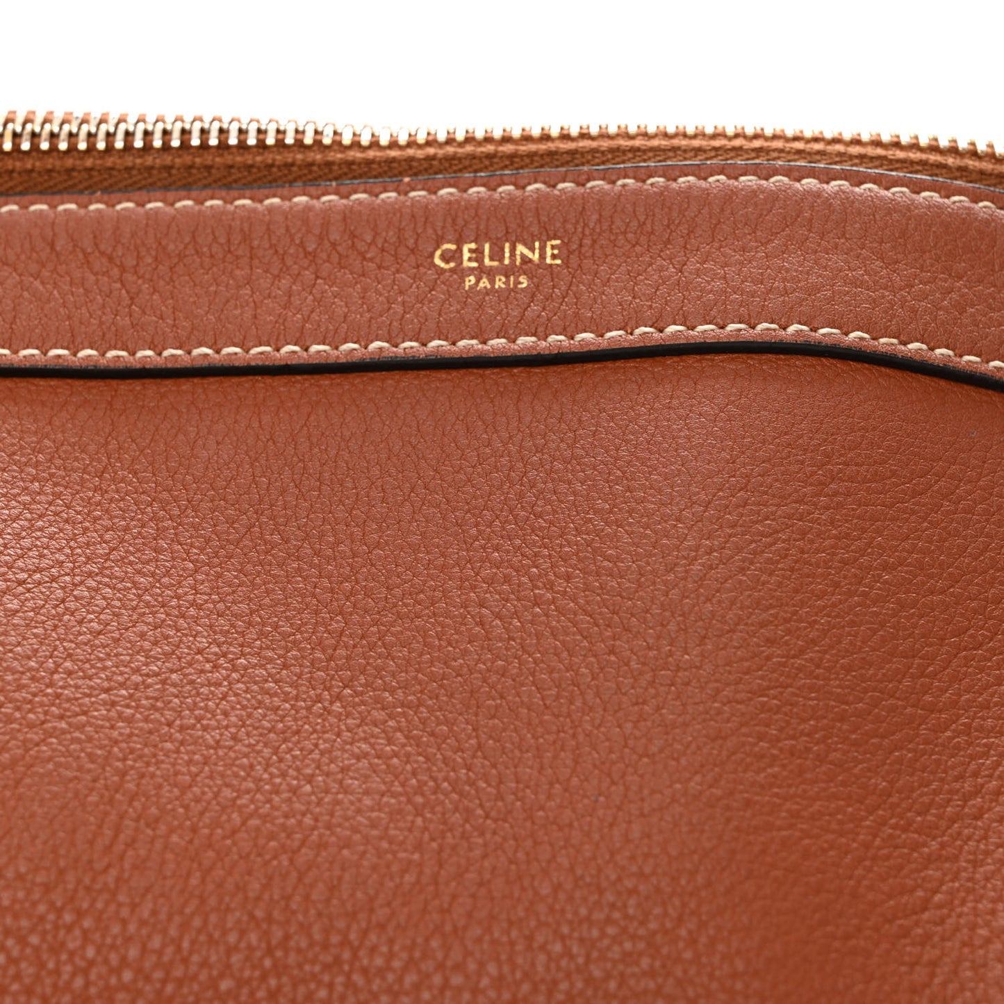 Supple Calfskin Medium Strap Leandre Shoulder Bag Brown