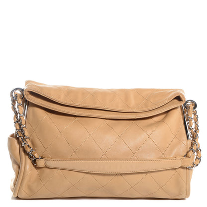 Chanel Lambskin Stitched Medium Ultimate Soft Tote Beige 1 of 7