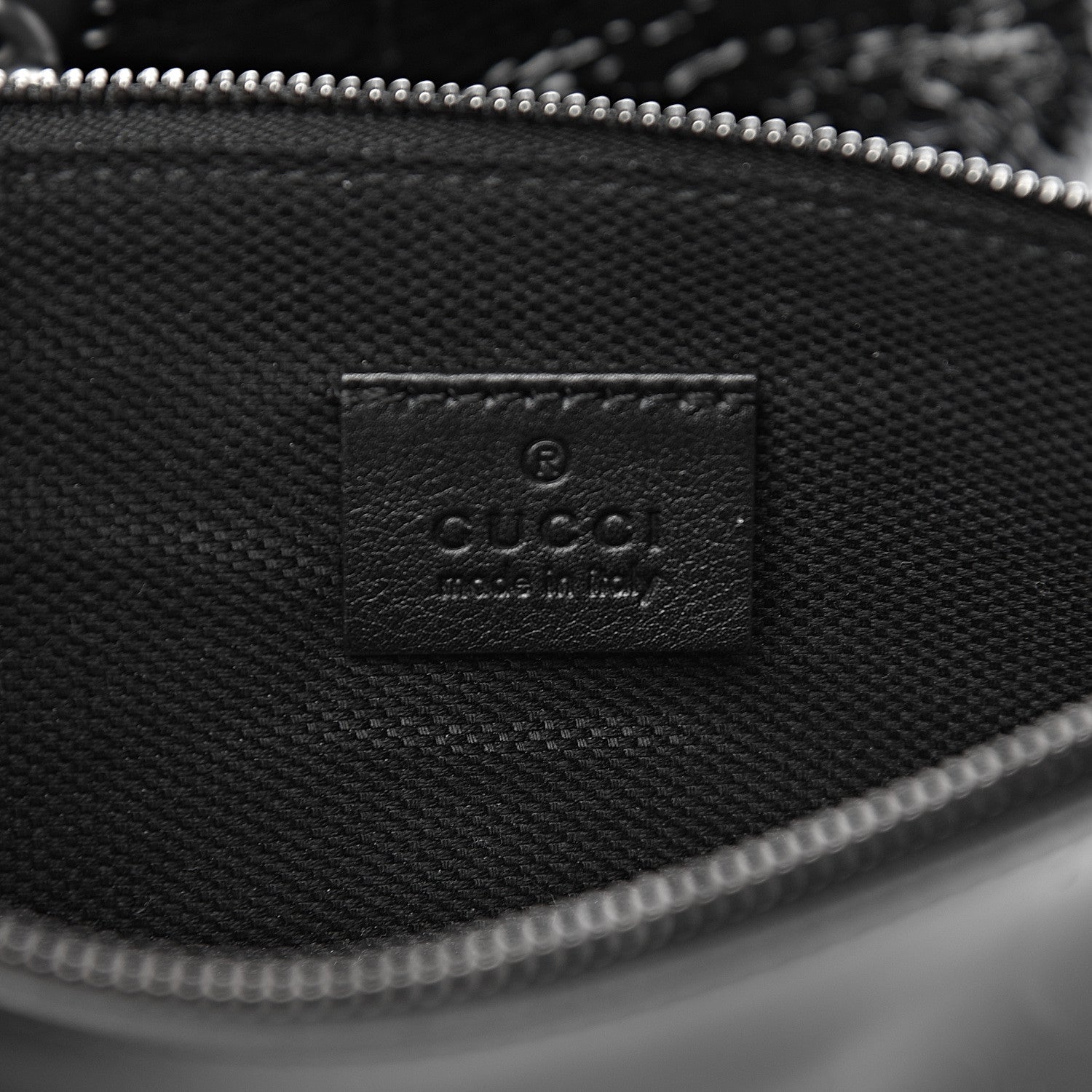 Gucci Patent Shearling Medium Soho Chain Shoulder Bag Black 7 of 11