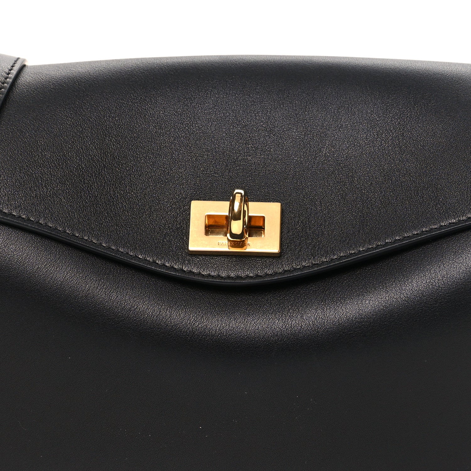 Balenciaga Smooth Calfskin Medium Le 7 Shoulder Bag Black 7 of 9