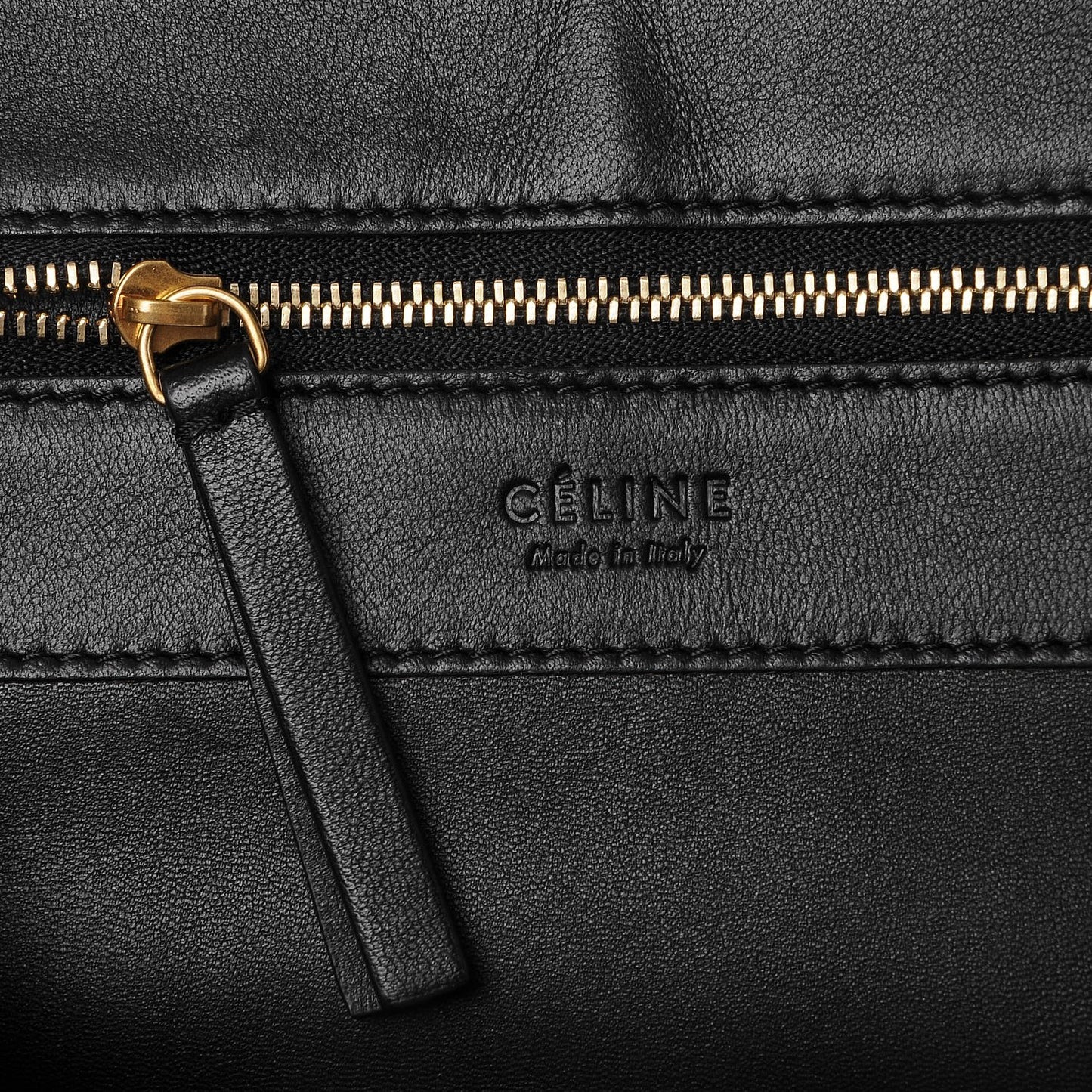 Lambskin Horizontal Cabas Black