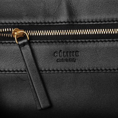 Celine Lambskin Horizontal Cabas Black 6 of 7