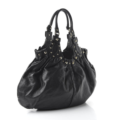 Gucci Calfskin Studded Large Pelham Tote Black 3 of 11