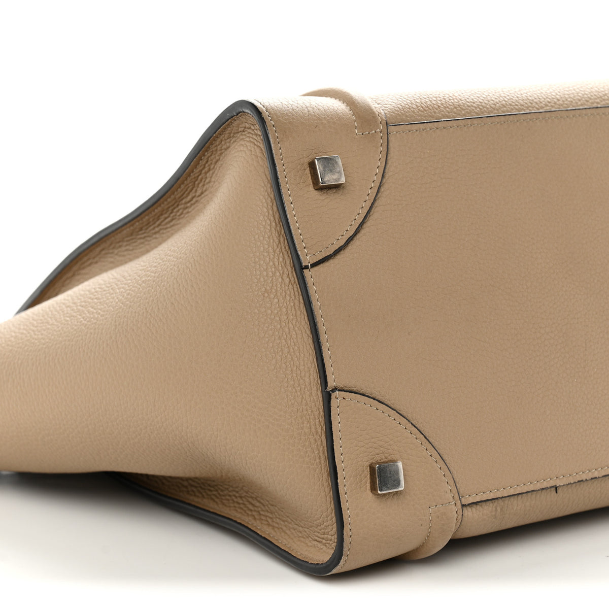 Drummed Calfskin Mini Luggage Dune