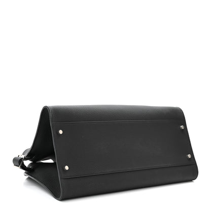 The Row Grained Calfskin EW Margaux Black 4 of 9