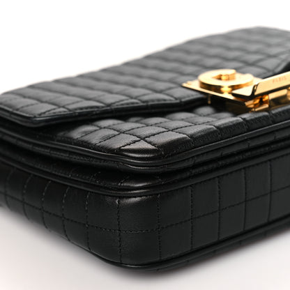 Celine Calfskin Quilted Small C Bag Black 8 of 10