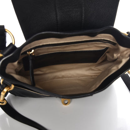 Chloe Grained Lambskin Calfskin Small Lexa Shoulder Bag Black 6 of 7