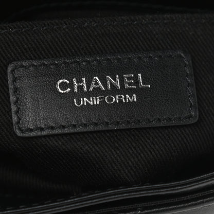 Chanel Calfskin Quilted CC Uniform Flap Belt Bag Black 6 of 9