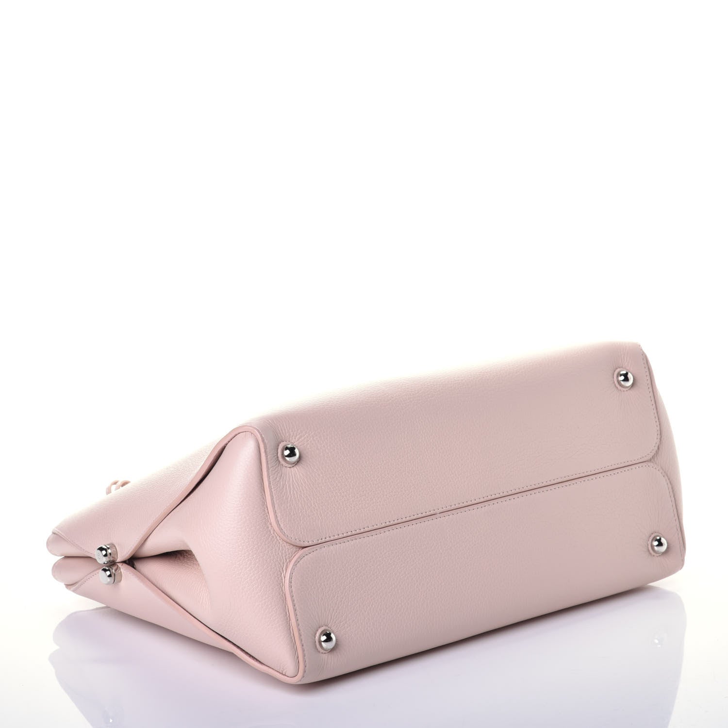 Christian Dior Grained Calfskin Medium Bar Tote Rose Poudre 4 of 8