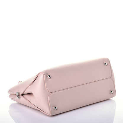Christian Dior Grained Calfskin Medium Bar Tote Rose Poudre 4 of 8