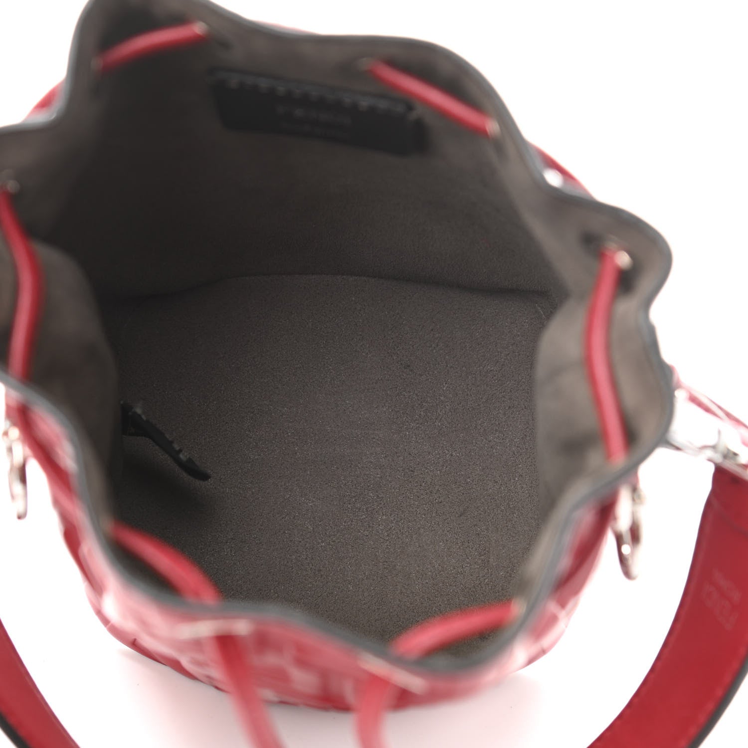 Fendi Vitello Liberty F is Fendi FF 1974 Embossed Mini Mon Tresor Bucket Bag Fragola 5 of 10