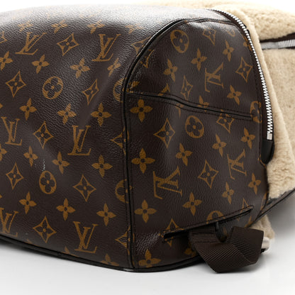 Louis Vuitton Shearling Monogram Marc Newson Fleece Pack Beige 10 of 10
