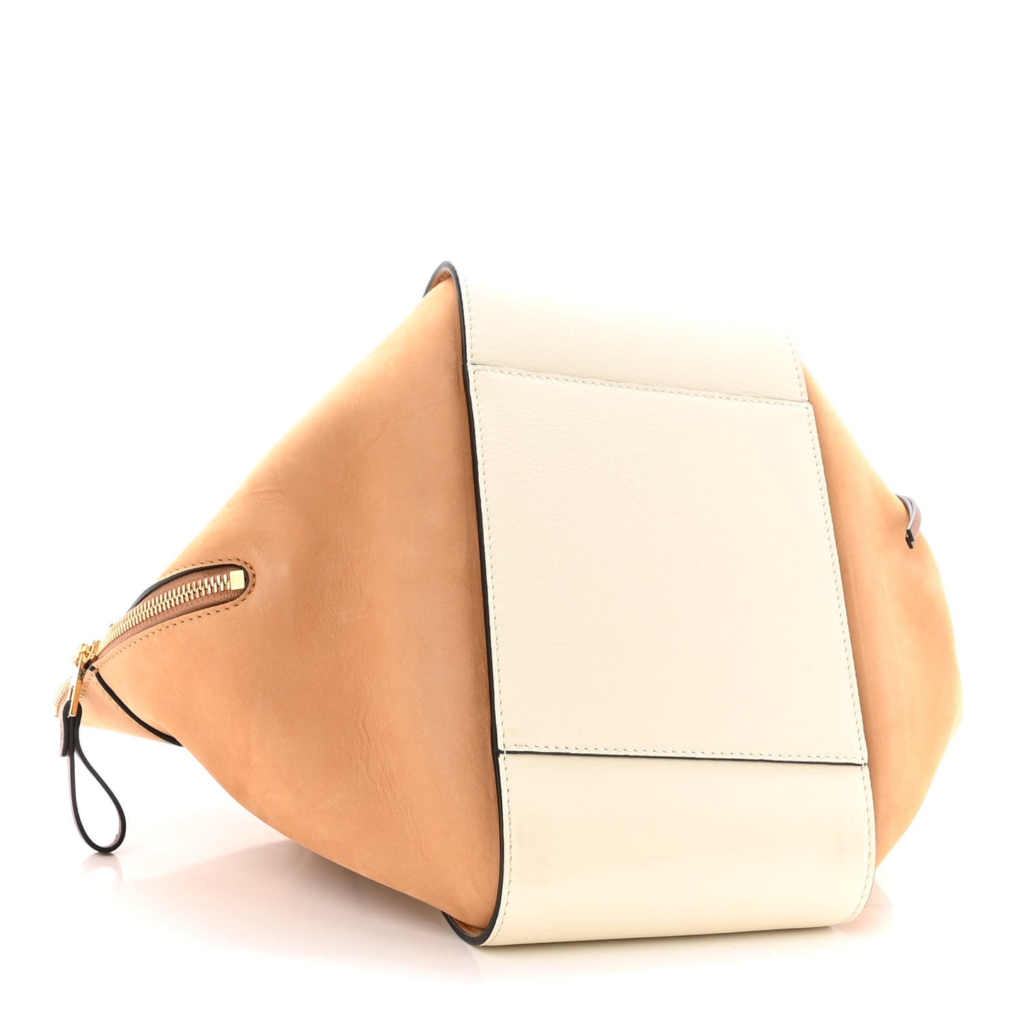 Calfskin Suede Small Hammock Shoulder Bag Warm Desert Milk