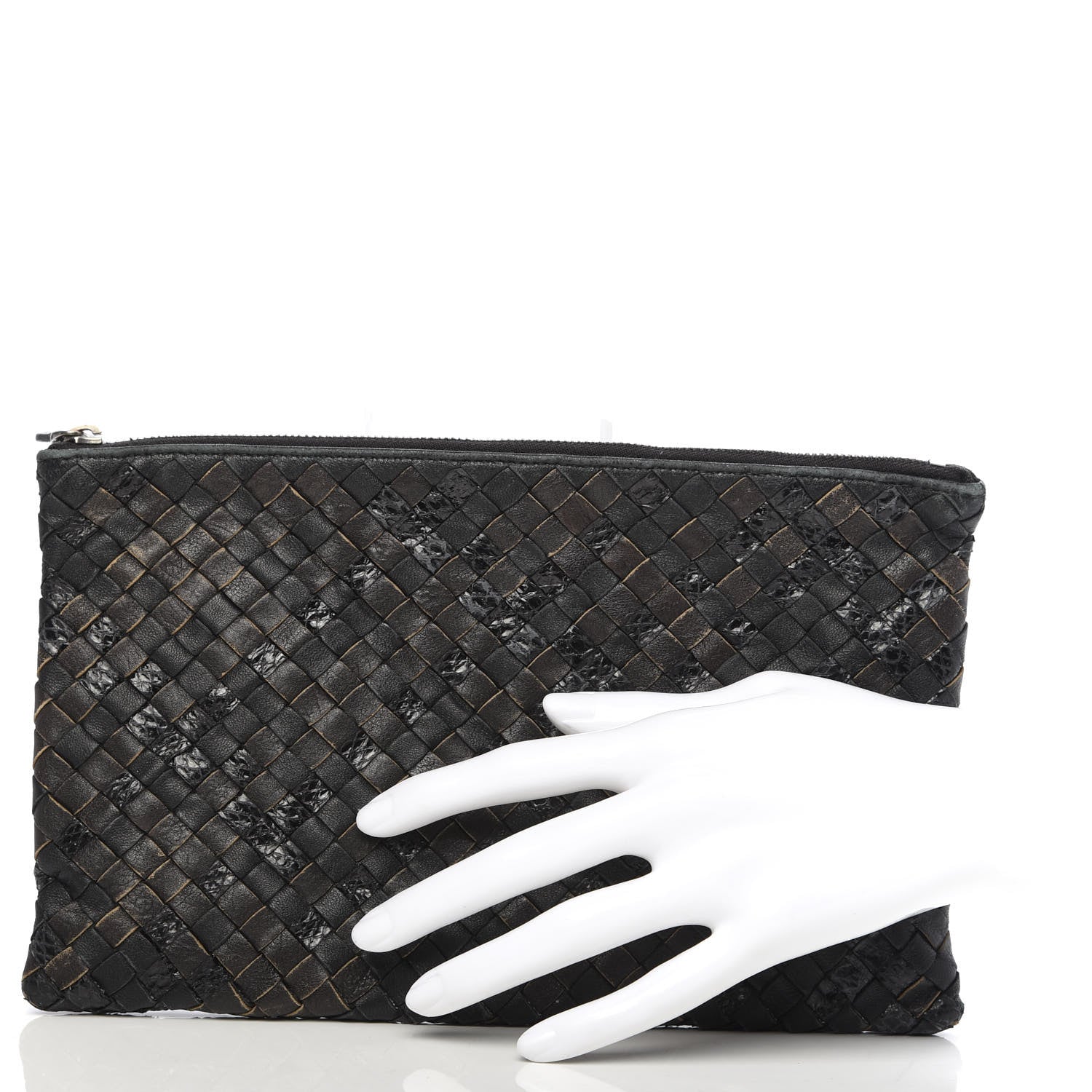 Bottega Veneta Nappa Ayers Intrecciato Medium Document Case Black 3 of 11
