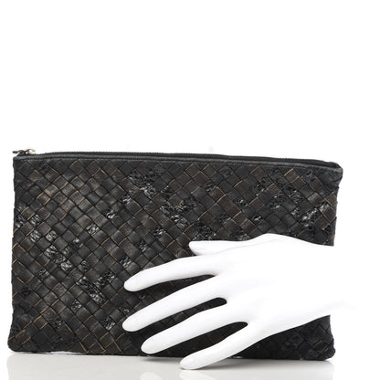 Bottega Veneta Nappa Ayers Intrecciato Medium Document Case Black 3 of 11