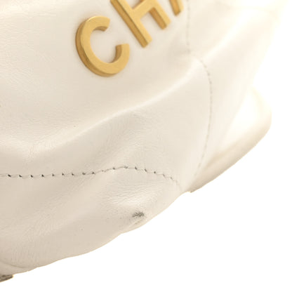 Chanel Shiny Calfskin Quilted Mini Chanel 22 White 11 of 11