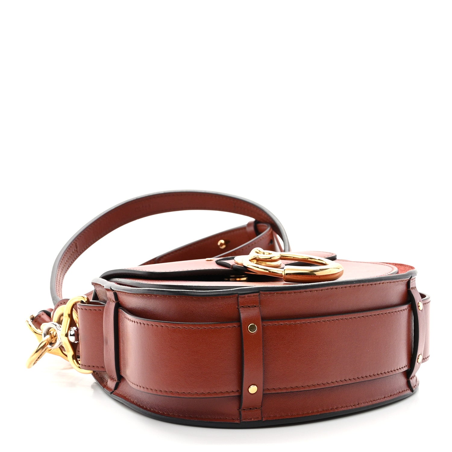 Chloe Calfskin Small Tess Bag Sepia Brown 4 of 11