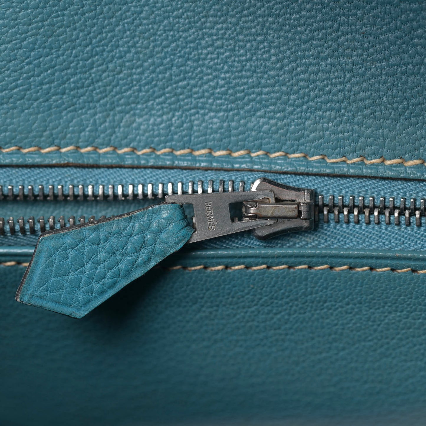 Taurillon Clemence Birkin 30 Blue Jean