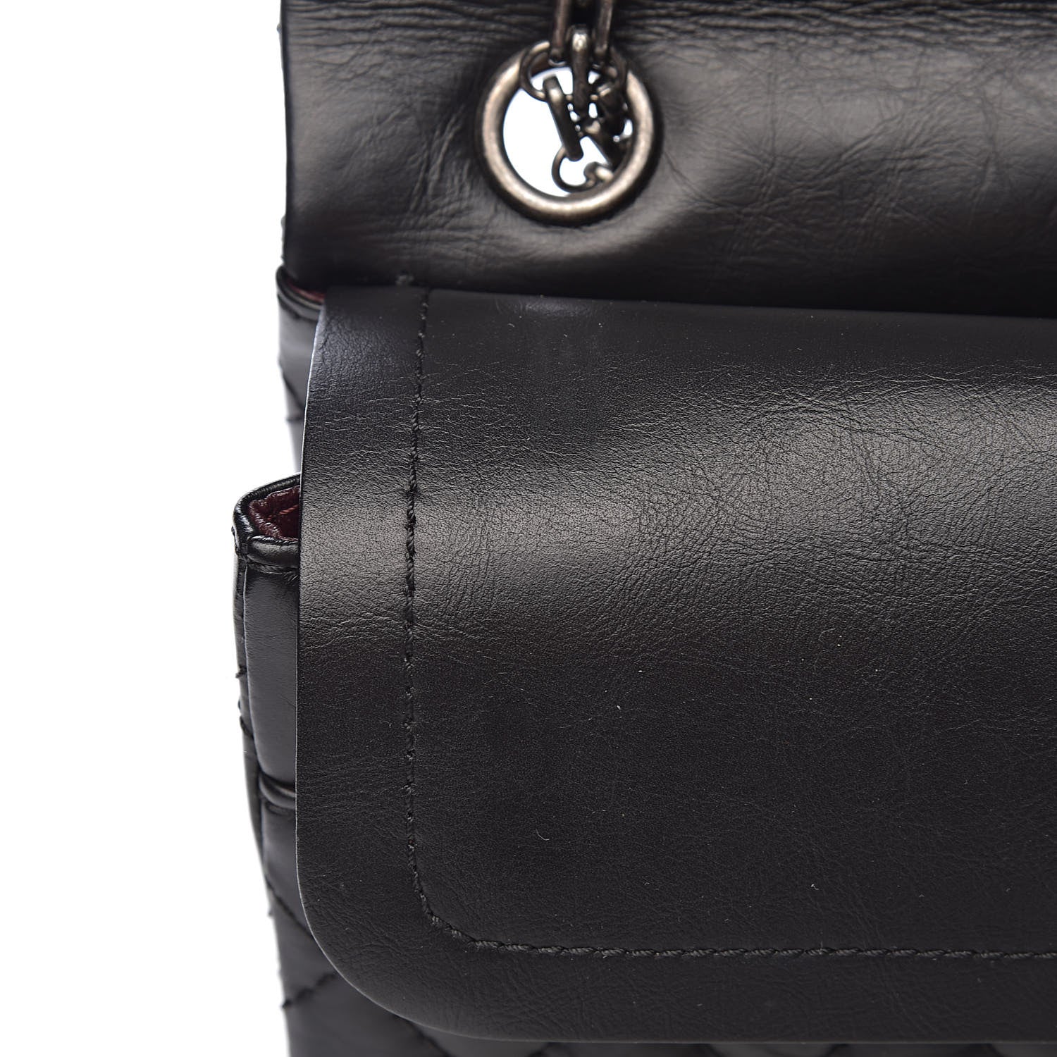 Chanel Aged Calfskin Quilted 2.55 Reissue 225 Flap Black 11 of 15