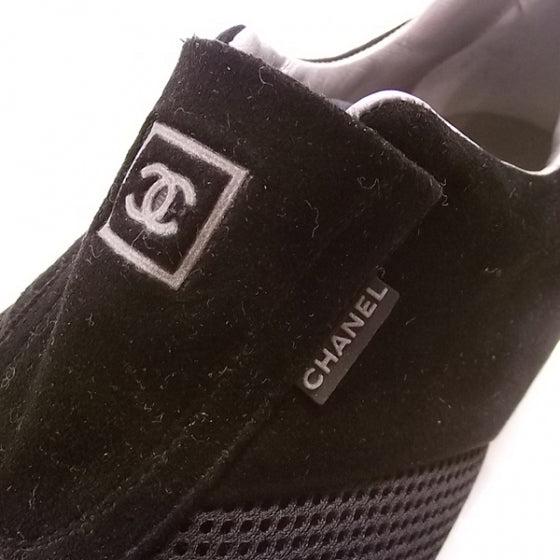 Perforated Sneakers 38 Black