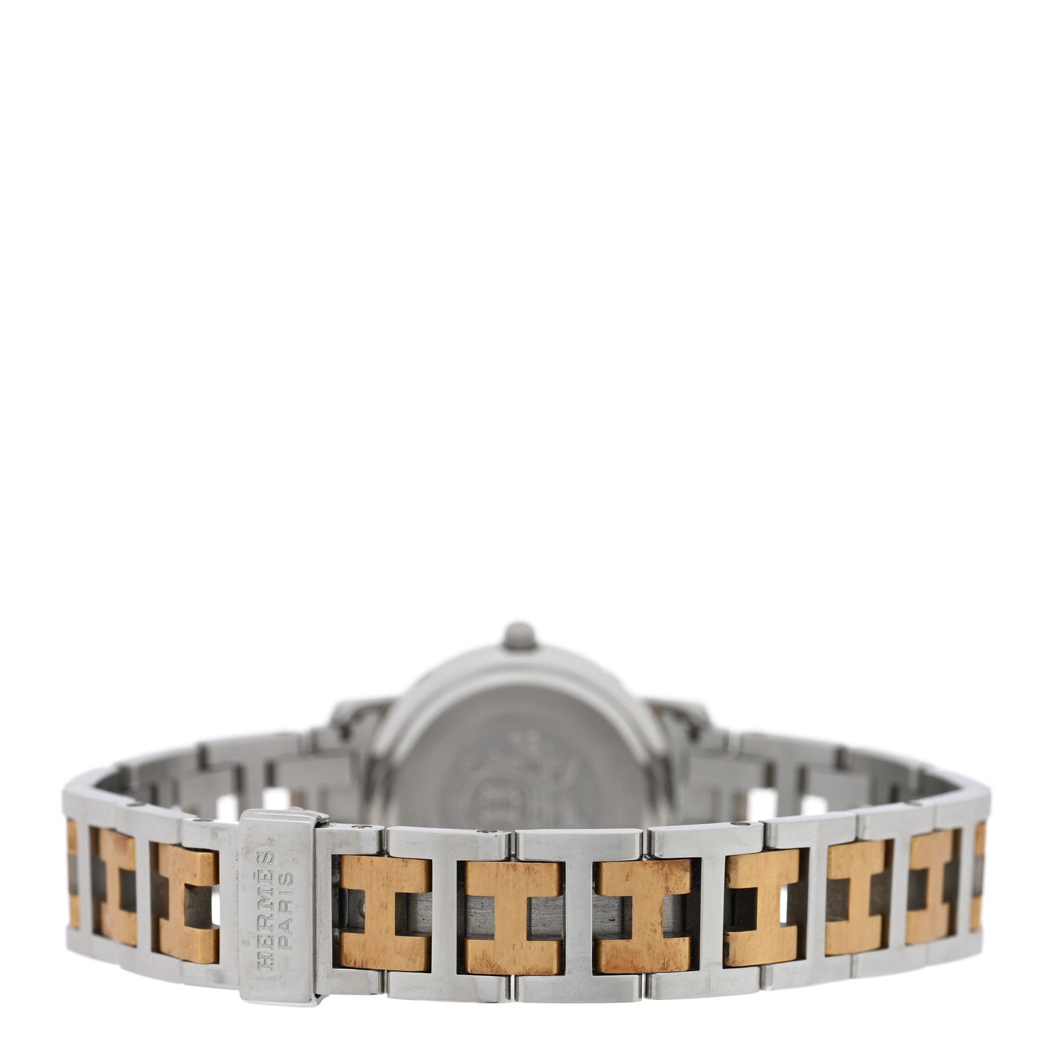 Hermes Stainless Steel 24mm Clipper Quartz Watch Gold 3 of 4