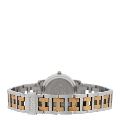 Hermes Stainless Steel 24mm Clipper Quartz Watch Gold 3 of 4