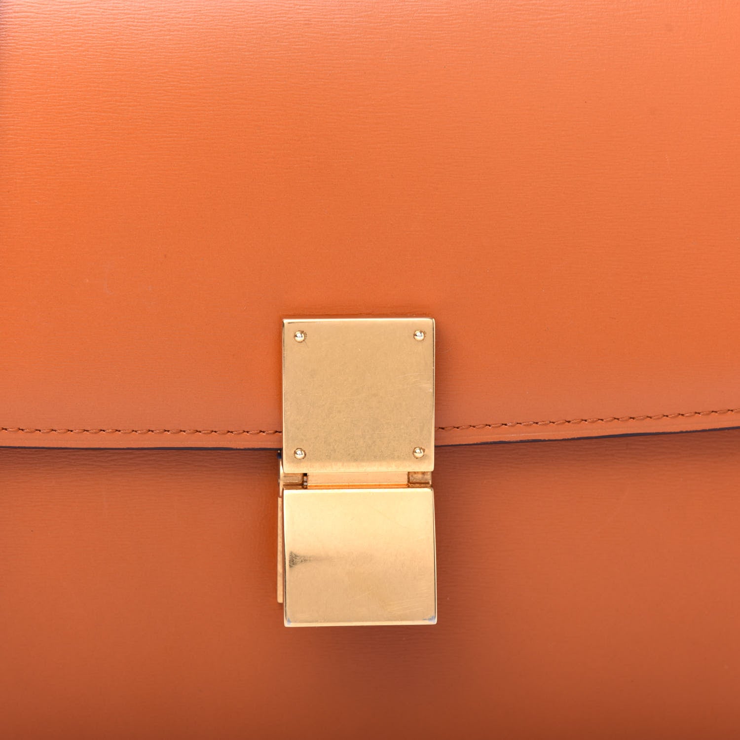 Celine Box Calfskin Medium Classic Box Flap Bag Chestnut 10 of 11