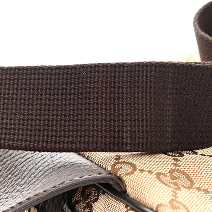 Gucci Monogram Dollar Calfskin Belt Bag Beige Ebony Testa di Moro Marrone Scuro 14 of 15