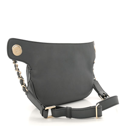Chanel Metallic Calfskin Flap Chain Waist Bag Ruthenium 3 of 10