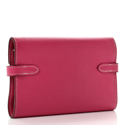 Hermes Epsom Medium Kelly Wallet Rose Tyrien 3 of 6