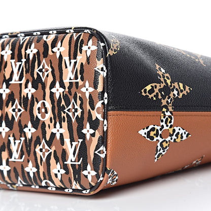 Louis Vuitton Monogram Giant Jungle Neverfull MM Black 10 of 11