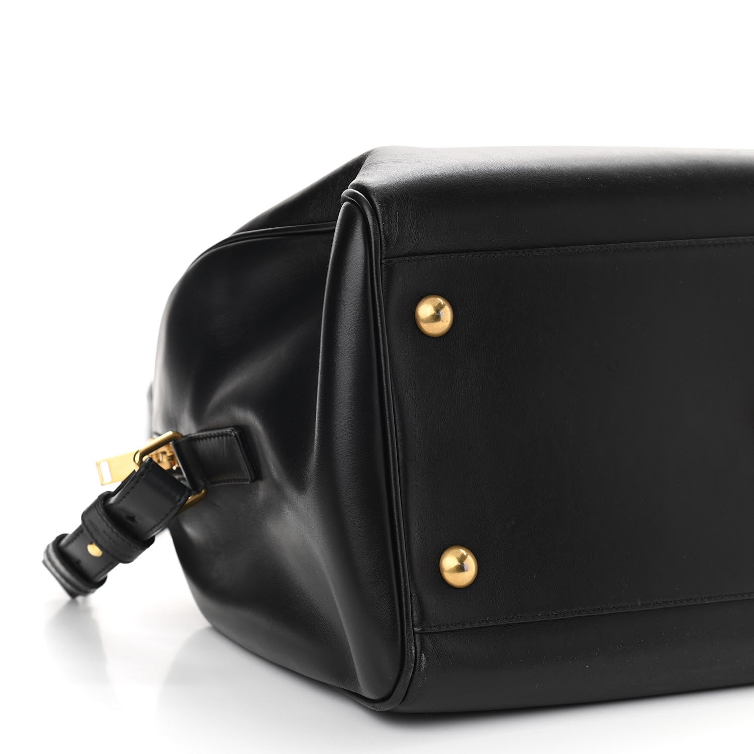 Saint Laurent Calfskin Classic Duffle 6 Black 9 of 10