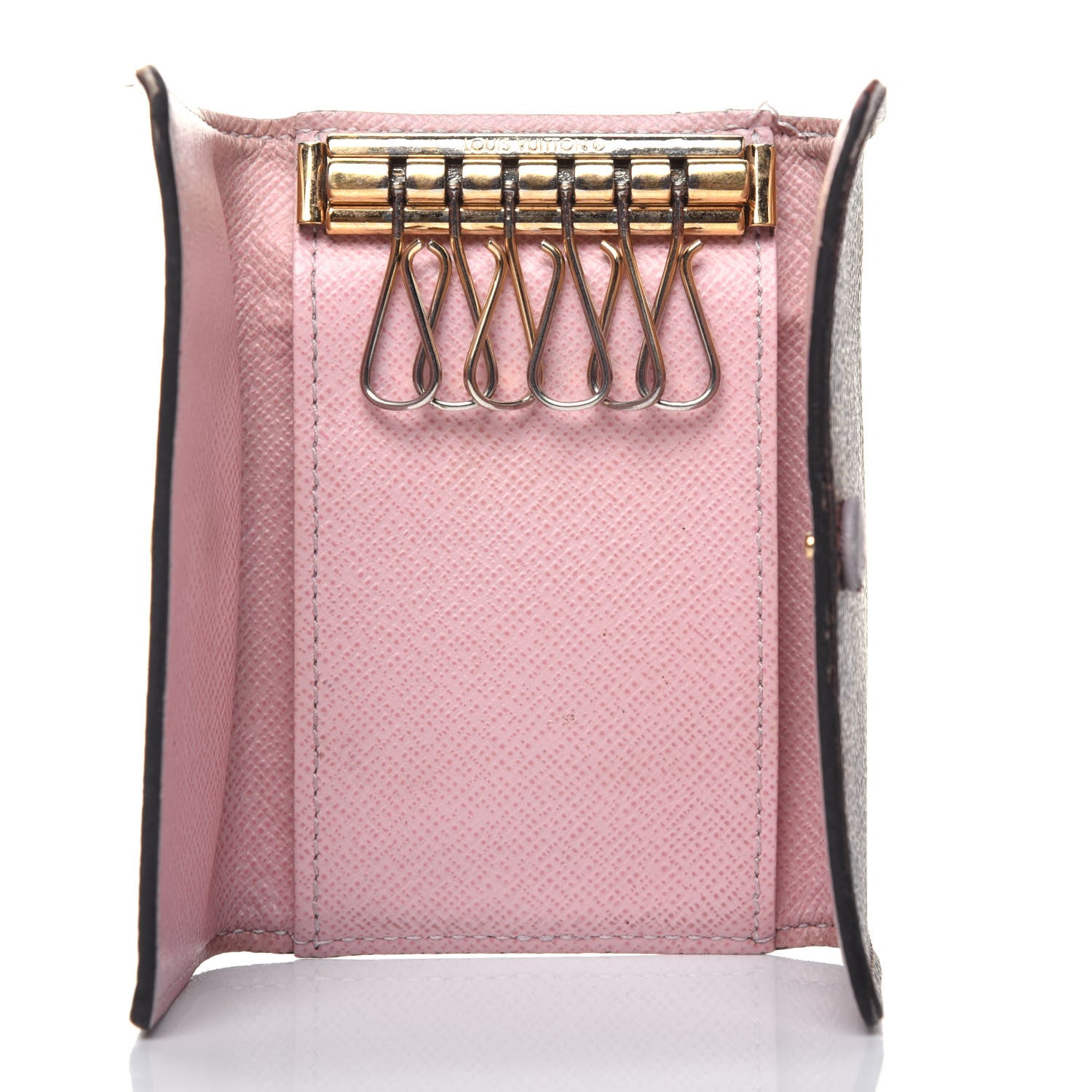 Louis Vuitton Damier Ebene Multicles 6 Key Holder Rose Ballerine 5 of 17
