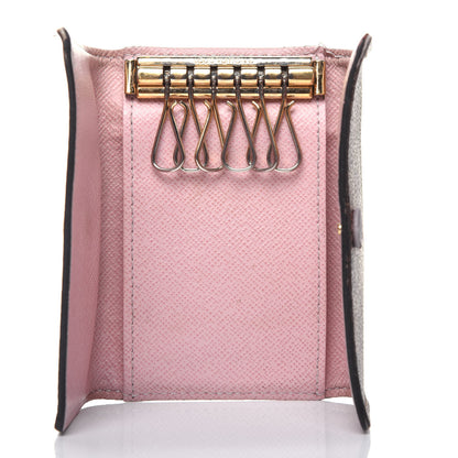 Louis Vuitton Damier Ebene Multicles 6 Key Holder Rose Ballerine 5 of 17