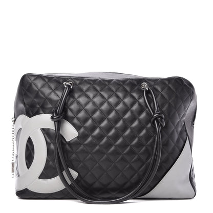 Chanel Calfskin Quilted Large Cambon Bag Black 1 of 10