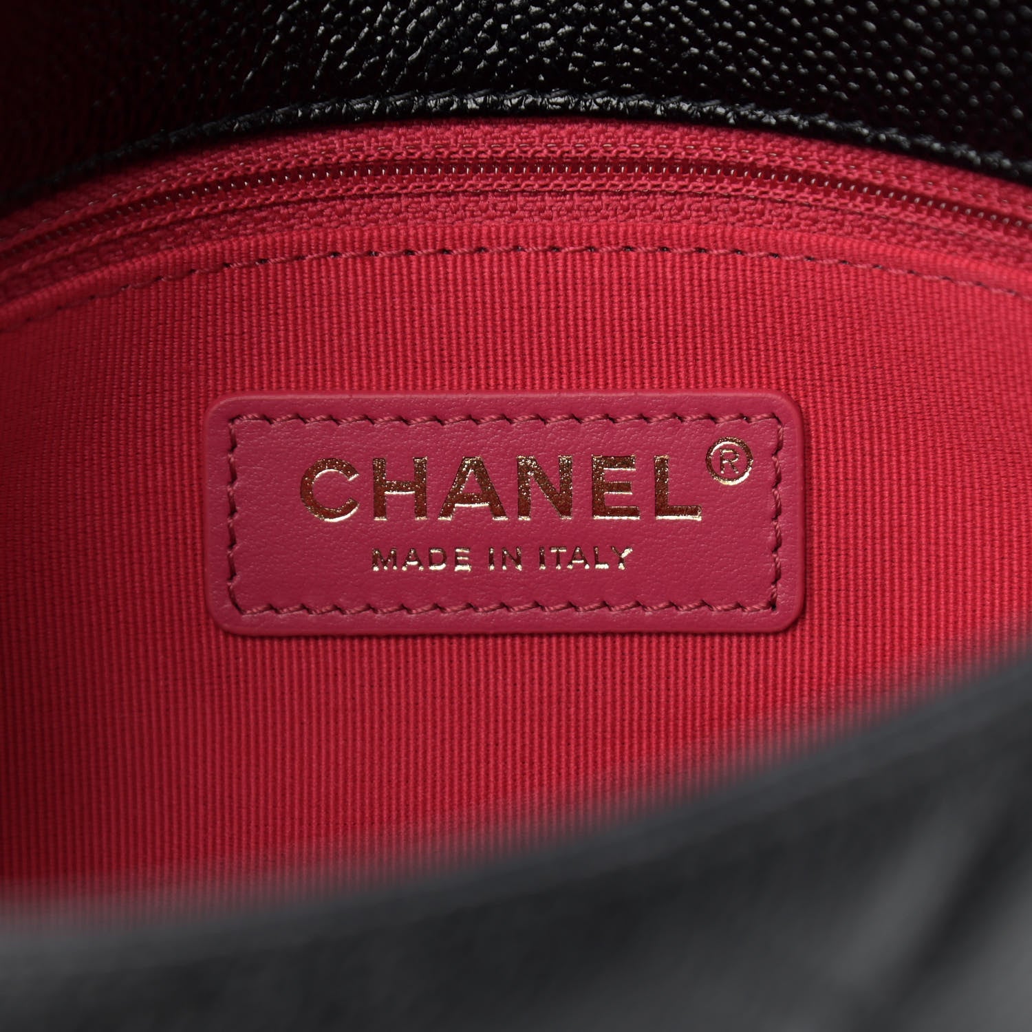 Chanel Shiny Caviar Quilted Small Chain Melody Flap Black 6 of 9