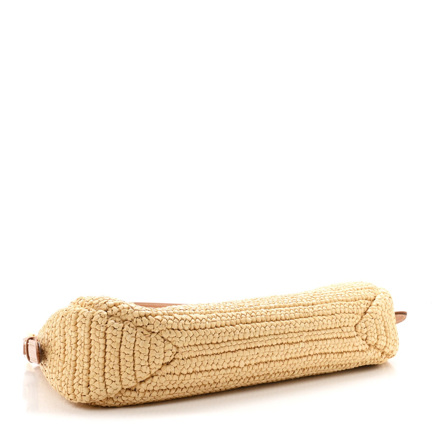 Yarn Raffia Effect Crochet Large Aimée Shoulder Bag Natural