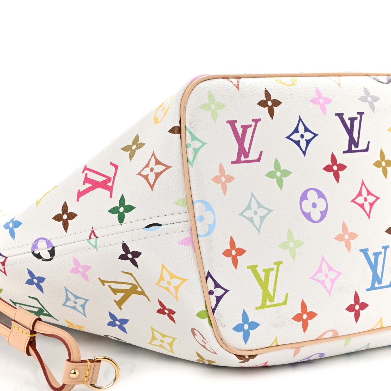 Louis Vuitton LV X TM Monogram Multicolor Neverfull MM White 9 of 10