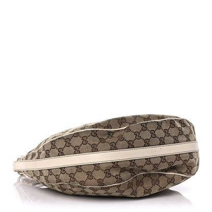Gucci Monogram Medium GG Twins Hobo Ivory 3 of 12