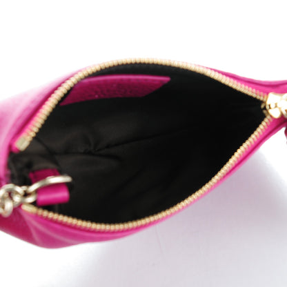 Gucci Pebbled Calfskin Soho Key Case Bright Bougainvillea 5 of 7