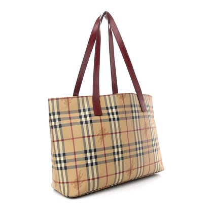 Burberry Haymarket Check Tote Red 2 of 13