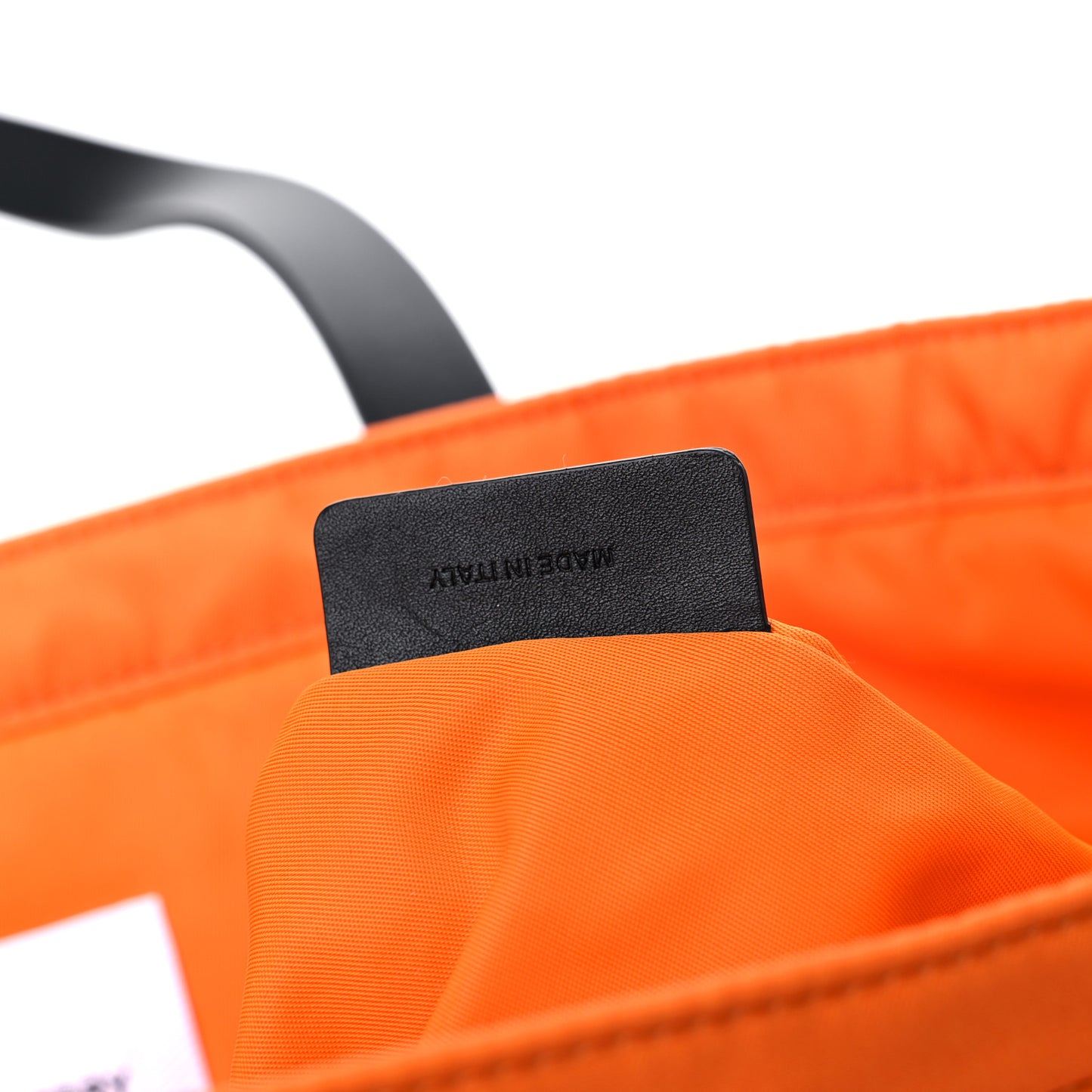 Nylon London England Print Logo Flat Tote Orange
