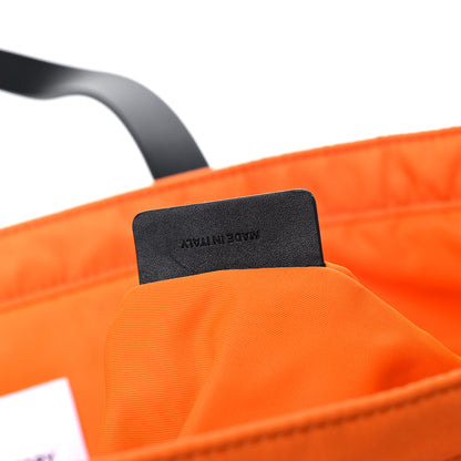 Burberry Nylon London England Print Logo Flat Tote Orange 7 of 7