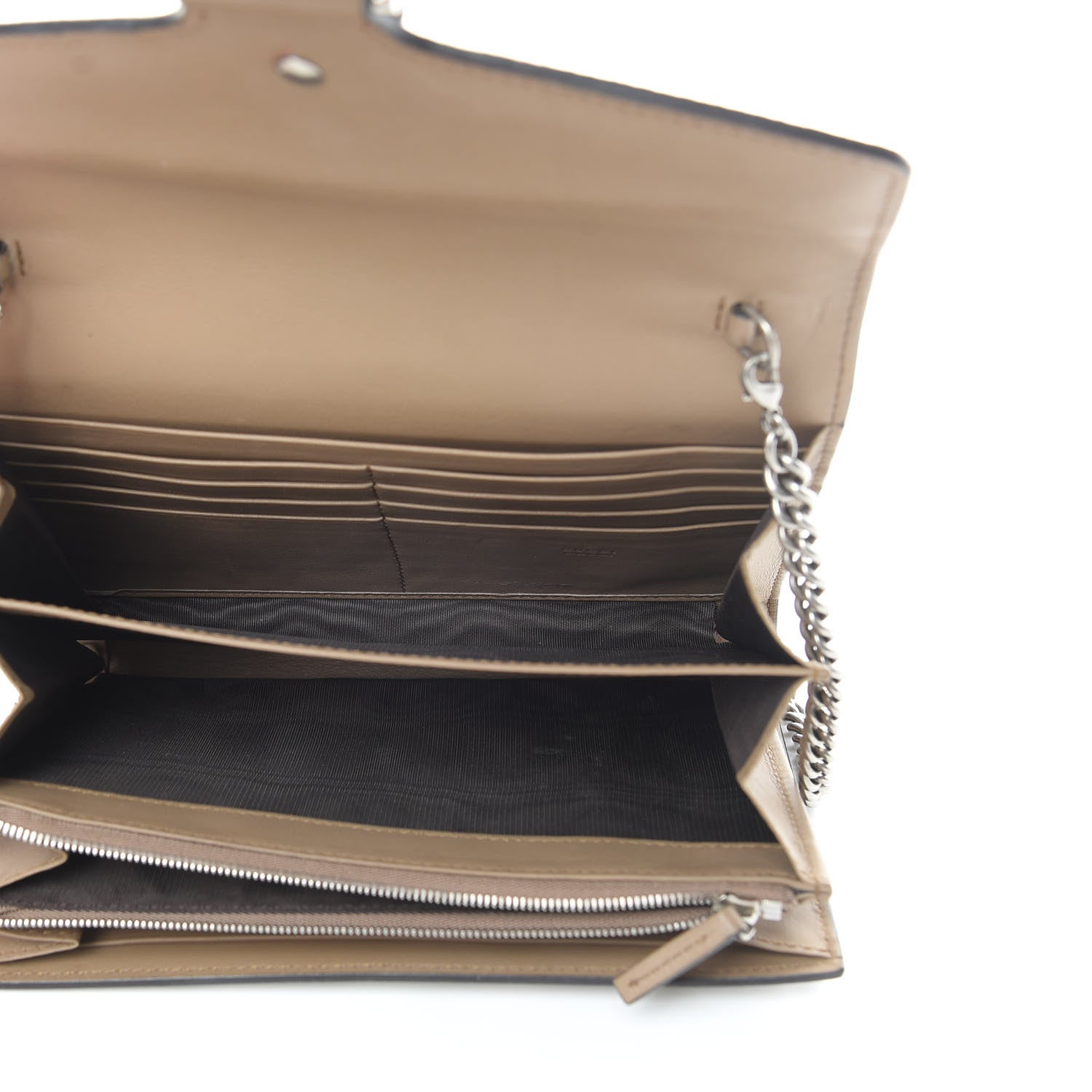 Gucci GG Supreme Monogram Mini Dionysus Chain Wallet Beige Taupe 5 of 12