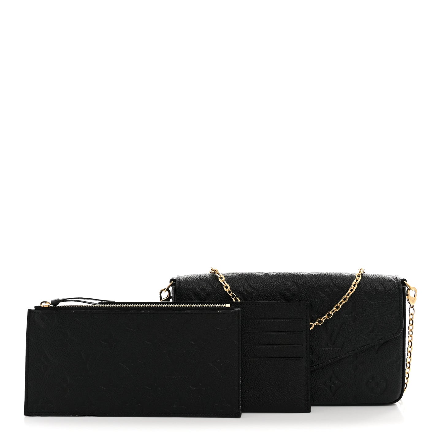 Empreinte Pochette Felicie Chain Wallet Black