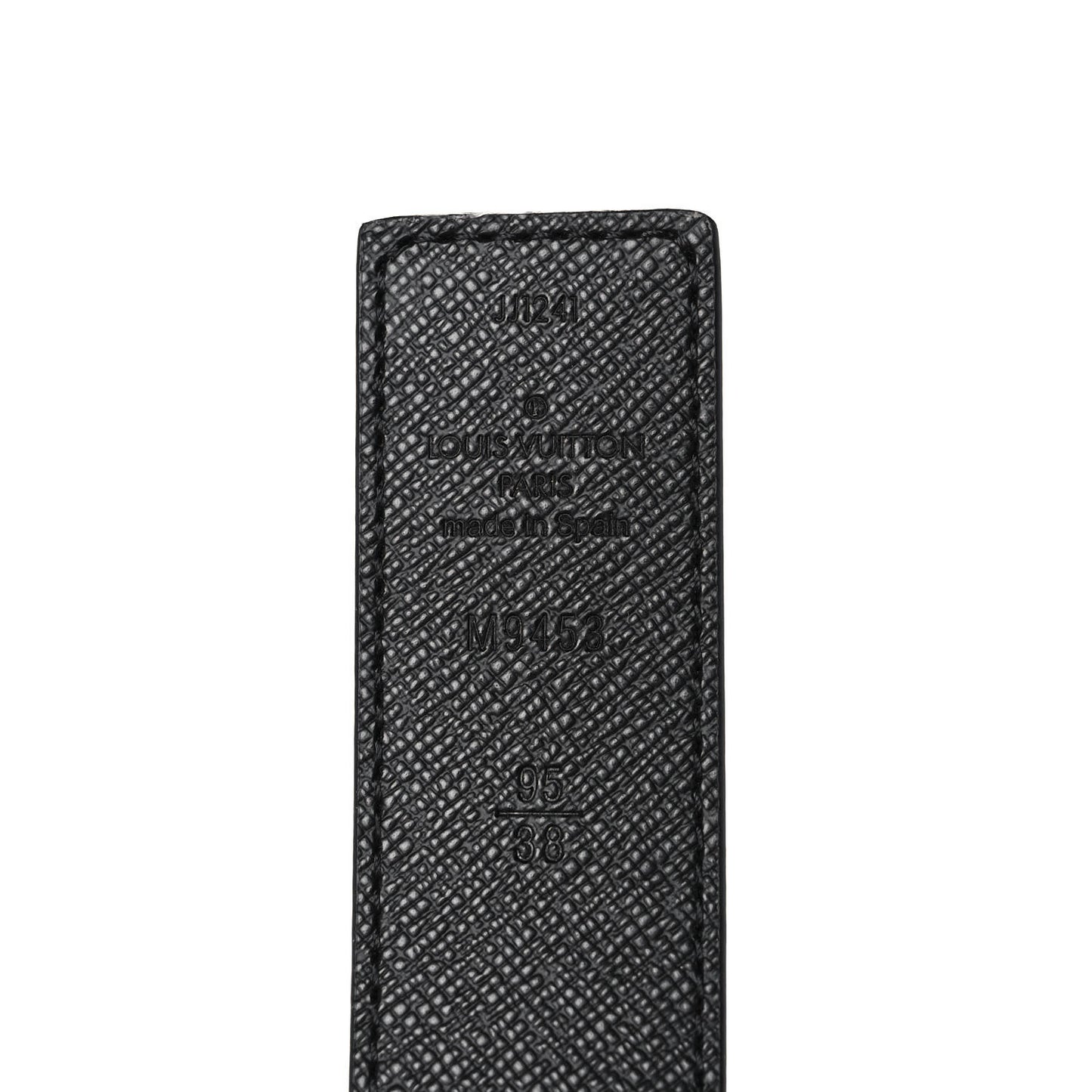 Calfskin Monogram 30mm LV Initiales Reversible Belt 95 38 Black