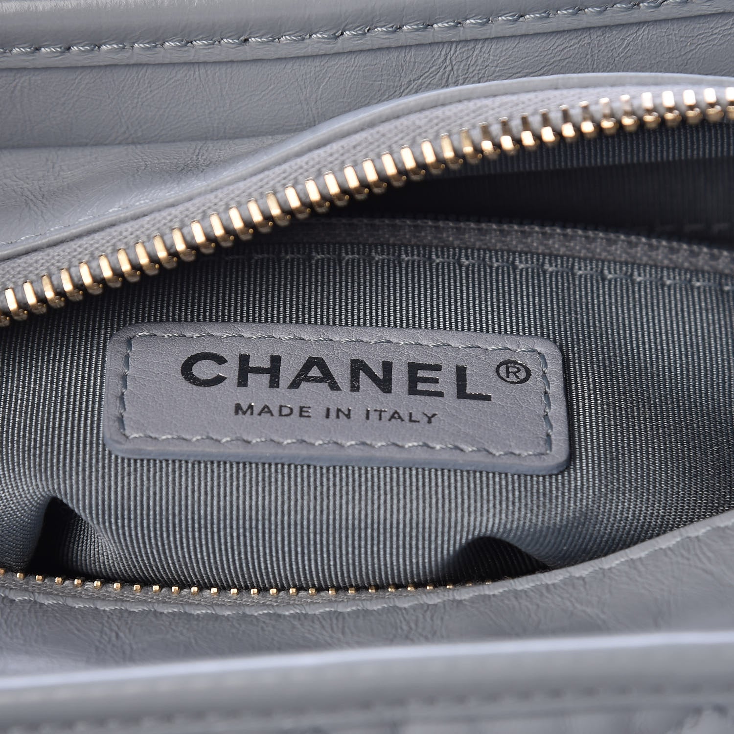 Chanel Aged Calfskin Quilted Small Gabrielle Hobo Light Blue 8 of 11