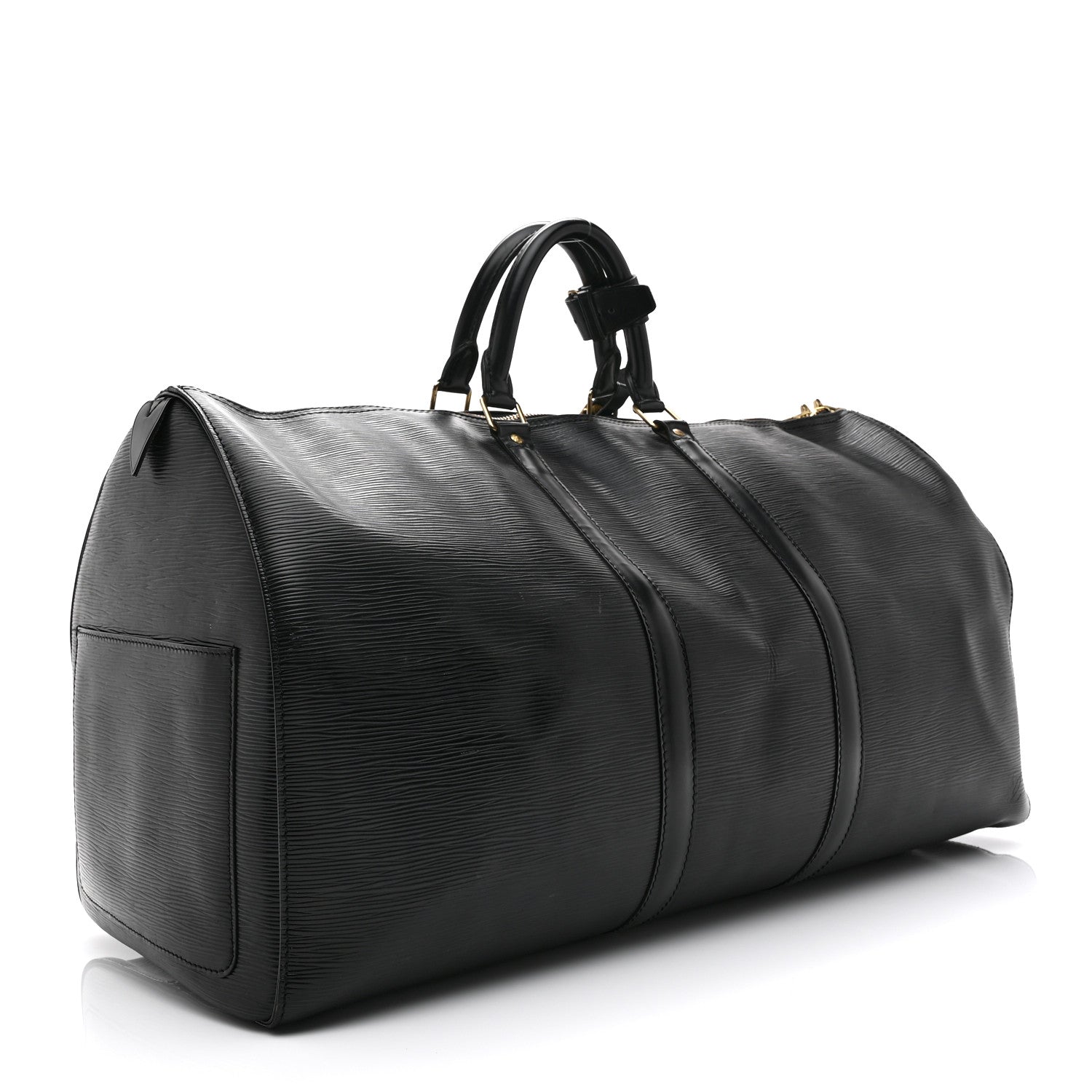 Louis Vuitton Epi Keepall 55 Black 2 of 9