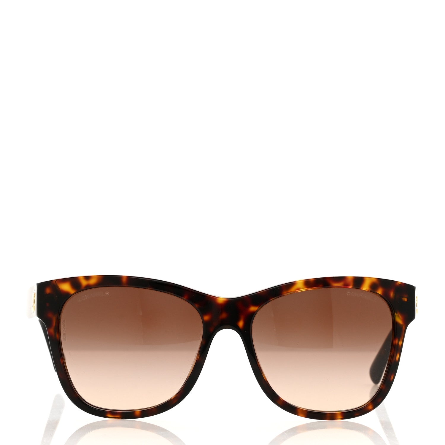 Chanel Acetate Runway Square Sunglasses 5380 Dark Tortoise 2 of 7